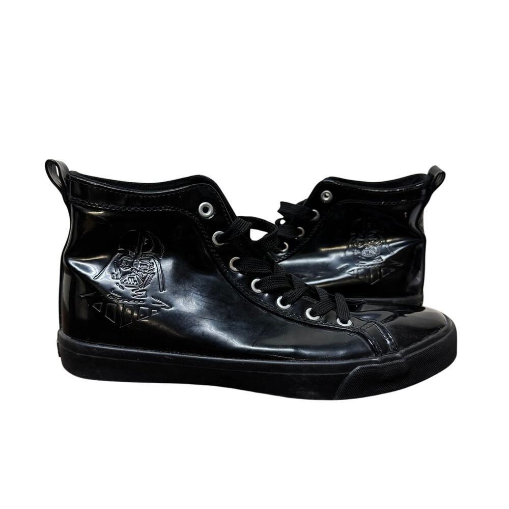 Star Wars Darth Vader Patent Faux Leather Hi-Top Sneakers Size 9